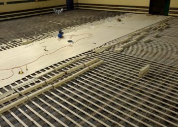 Obras en Provincial: piso nuevo para el campeón