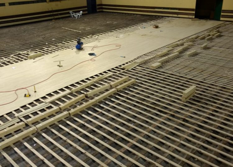 Obras en Provincial: piso nuevo para el campeón