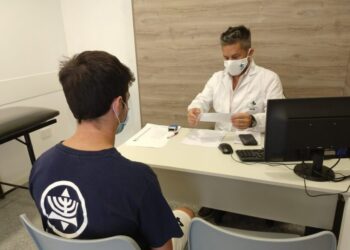 Recorré el circuito médico y deportivo del Sanatorio Laprida